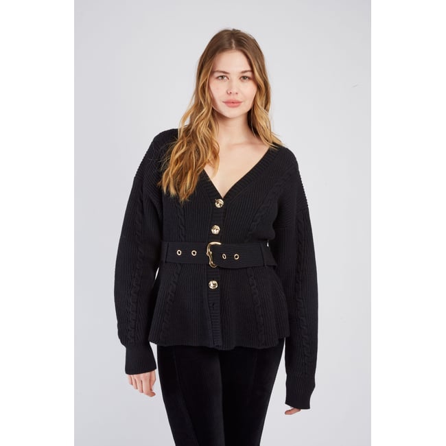 Cardigan ceinturé en maille BIANCA - DERHY