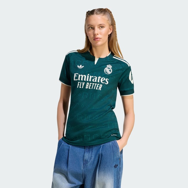 Maillot Extérieur Real Madrid 26/27 aurora ivy <span itemprop=