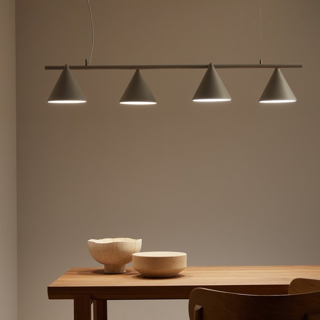 Lampadario 4 coni orientabili, Moke grigio AM.PM