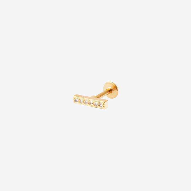 Piercing plat jil - candy blanc <span itemprop=