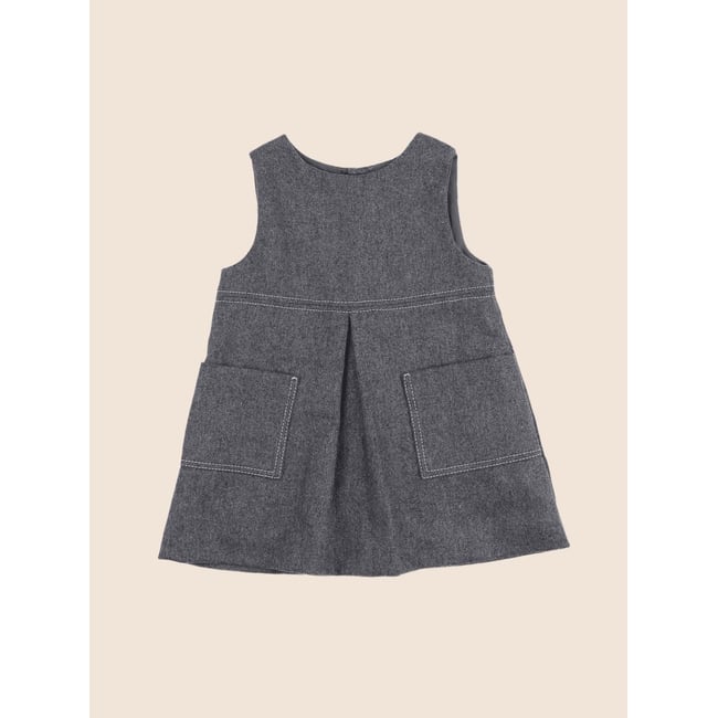 Robe - Très bon état gris <span itemprop=