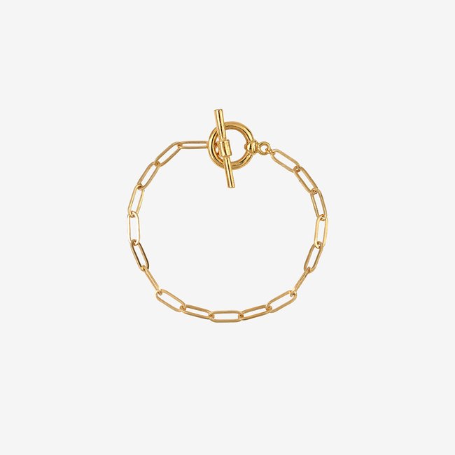 Bracelet doré - janis doré <span itemprop=