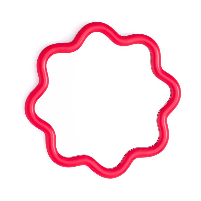 Miroir ondulé, Oliko Couleur rouge <span itemprop=