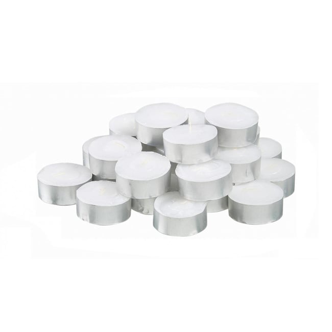 Set de 25 bougies pour lumignon H54 Couleur blanc <span itemprop=