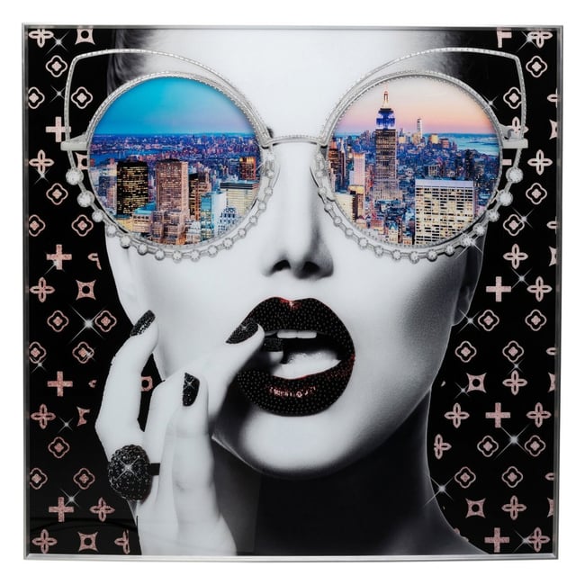 Affiche encadrée, NY VIEW Couleur noir <span itemprop=