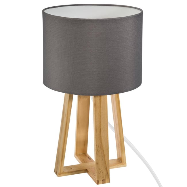 Lampadaire Leo blanc - bois H153 cm - Atmosphera Lampadaire Leo blanc - bois H153 cm - Atmosphera