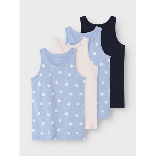 Lot de 4 Débardeur bleu - serenity <span itemprop=