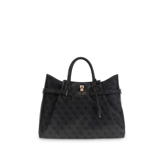 Sac à Main Logo Guess Jeans - Sac Porté Main Élégant Marron