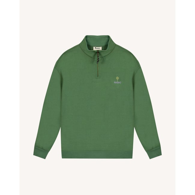 Sweat AMBOISE vert sapin <span itemprop=