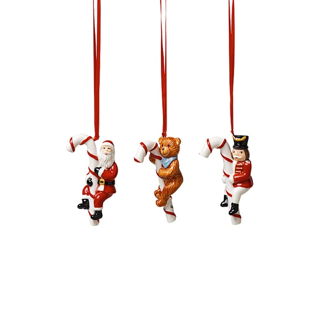 Ornements Sucre D'orge, 3 Pcs NOSTALGIC ORNAMENTS Couleur multicolore <span itemprop=