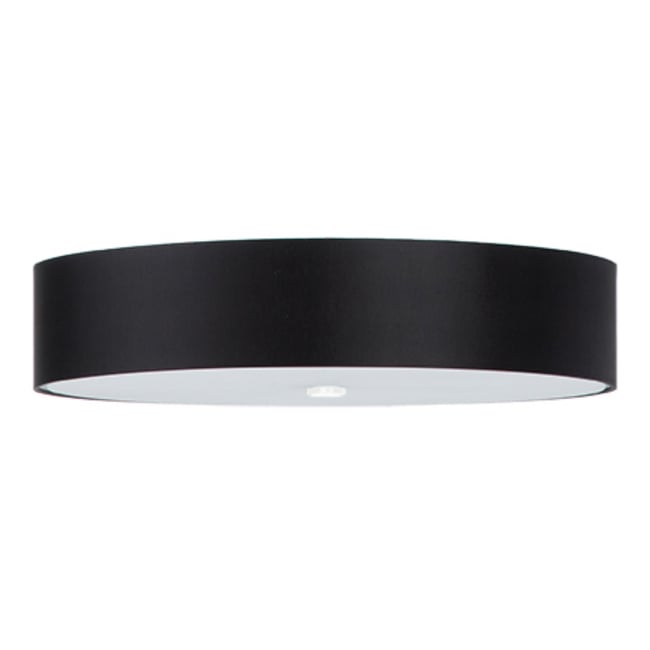 Plafonnier Tissu Noir E27 5 Skala 60 Couleur noir <span itemprop=