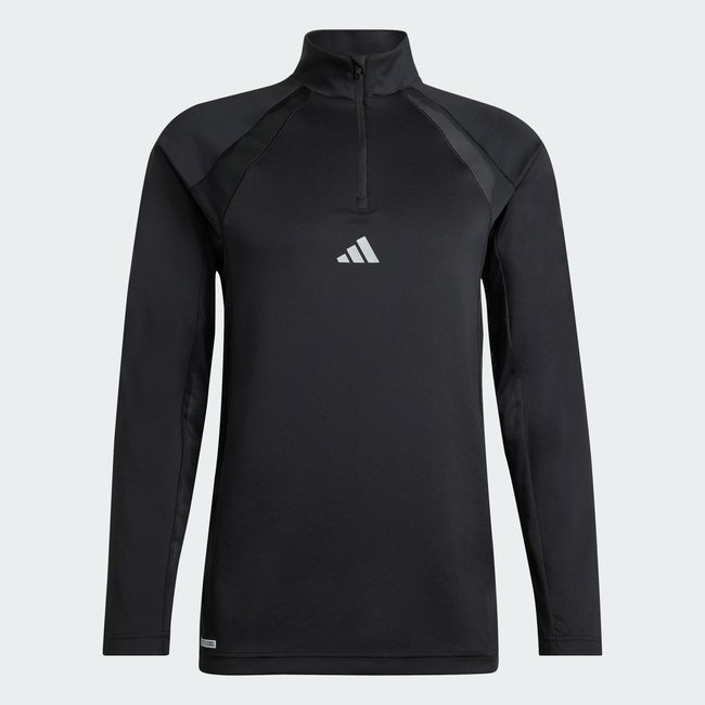 Sweat-shirt ZIP 1/4 TECH APPAREL black <span itemprop=