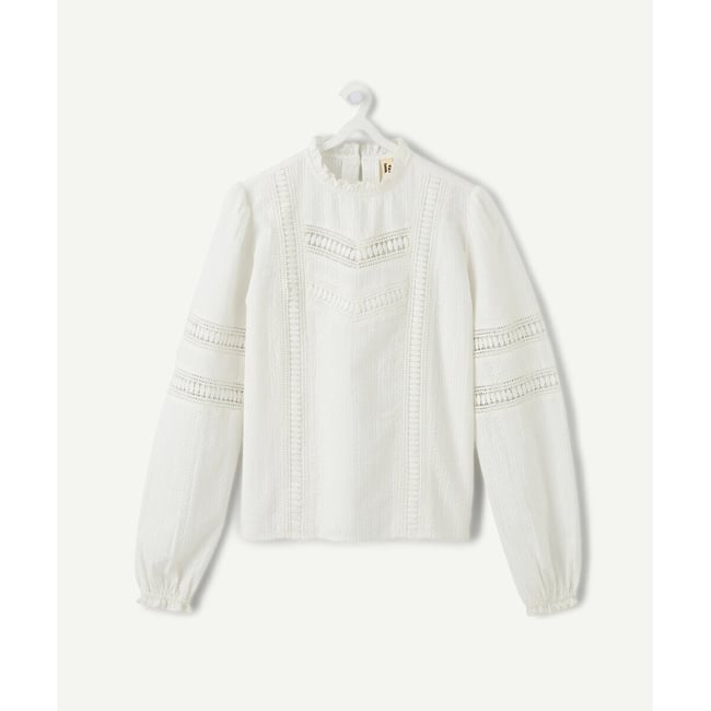 Blouse ecru <span itemprop=