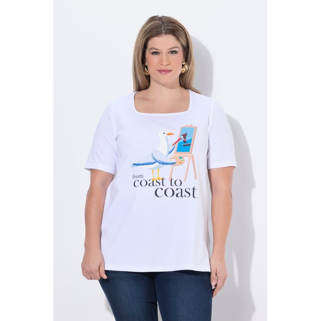 T-shirt imprimé mouette - ULLA POPKEN