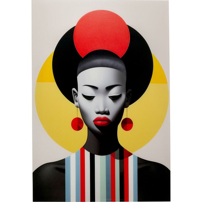 Tableau en verre femme rétro - KARE DESIGN