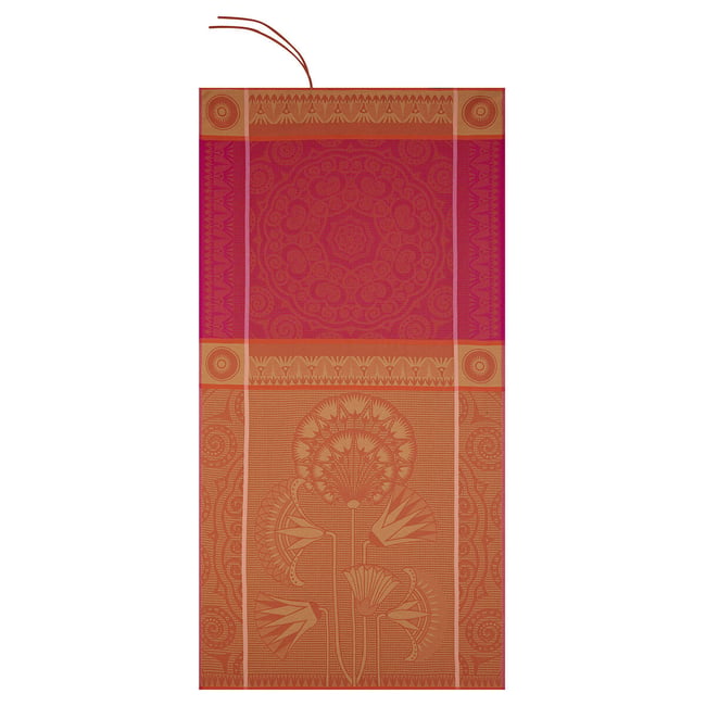 Drap de plage Holi Orchidee 100x200 100% coton - LE JACQUARD FRANCAIS