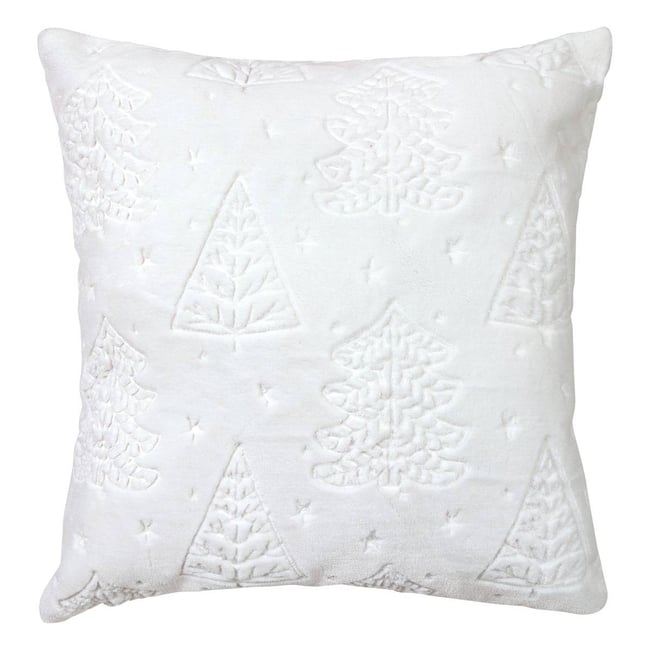 COUSSIN EMB SAPIN BLANC 45X45 blanc <span itemprop=