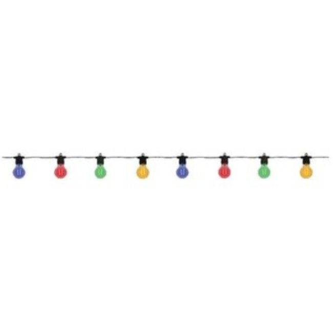 Guirlande Guinguette Couleur Secteur Et Solaire Couleur multicolore <span itemprop=