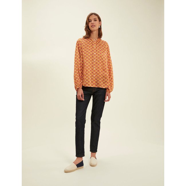 Blouse joséphine orange <span itemprop=