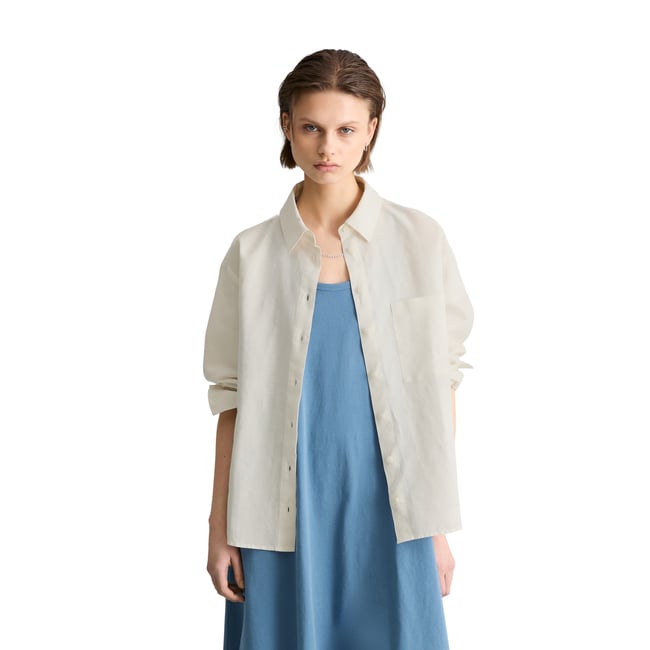 Blouse relaxed en mélange de lin et de coton - MARC O’POLO DENIM