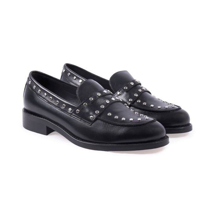 Mocassins cuir clouté - JULES & JENN