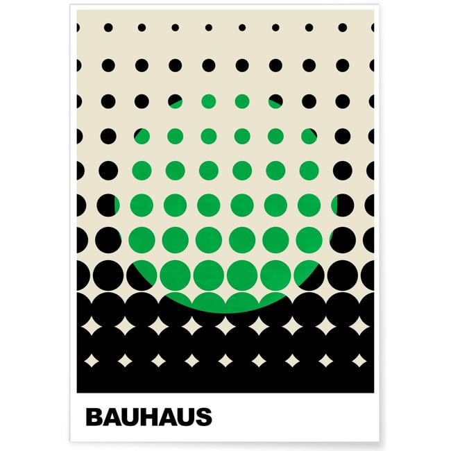 Affiche Bauhaus 44 Couleur blanc <span itemprop=