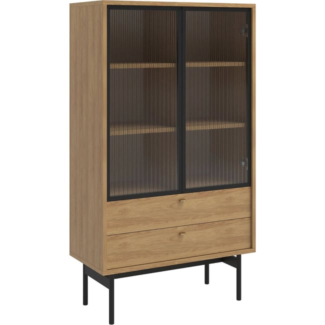 Vitrine basse bois collection OLAR - RECOLLECTION