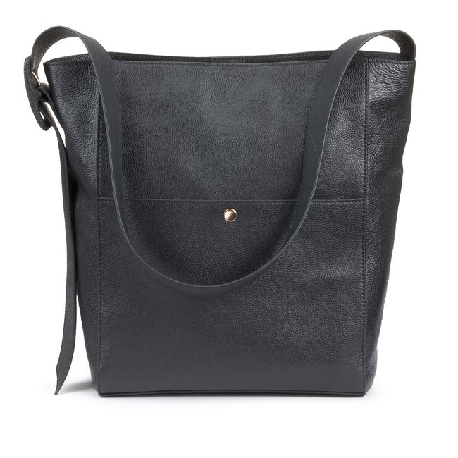 Bolso de piel negro <span itemprop=