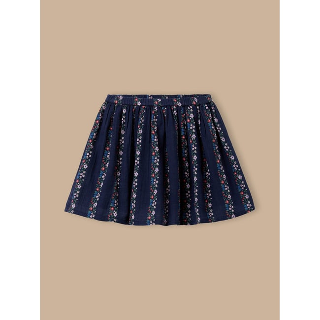 Jupe gaze de coton imprimé romy <span itemprop=
