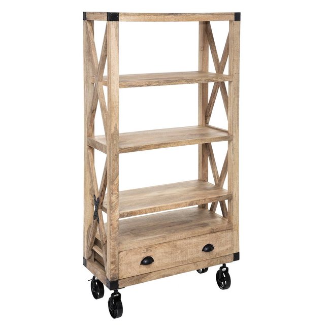 Bibliothèque SILAS Couleur beige <span itemprop=
