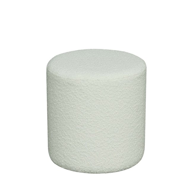 Pouf rond en tissu bouclette ø34cm- EJBY - HOUSE NORDIC