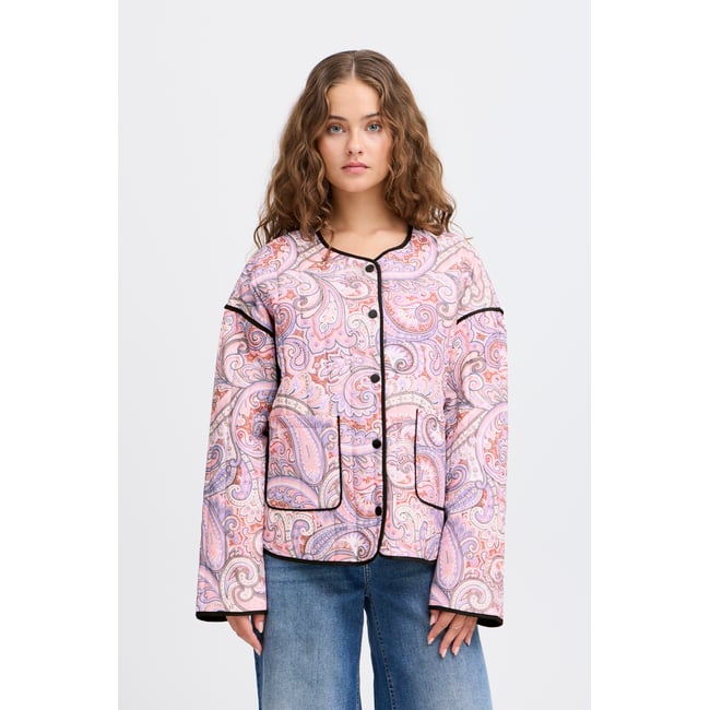 Veste d'extérieur violet lilas paisley print <span itemprop=