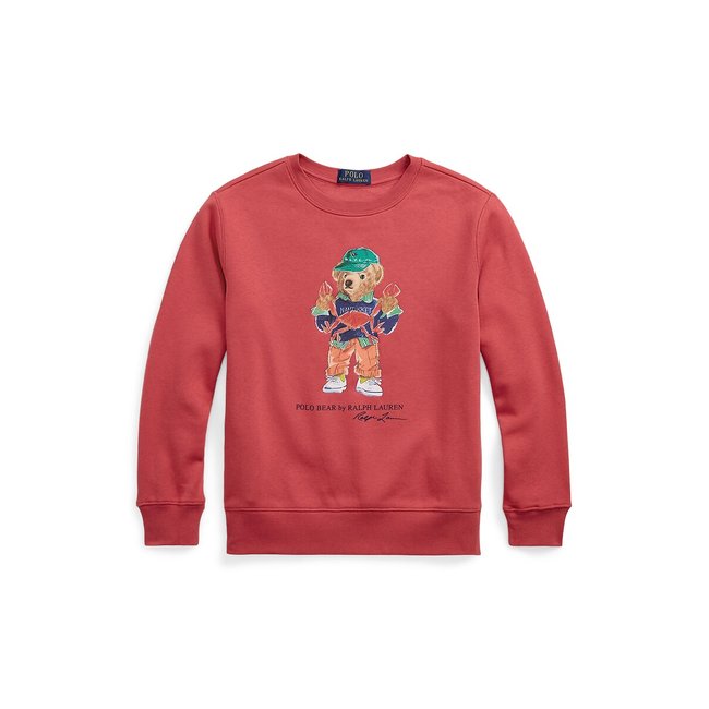 Felpa girocollo rosso POLO RALPH LAUREN