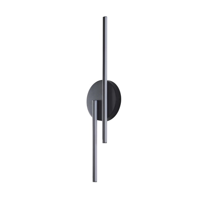 Applique LED noire longiligne - PIA Couleur noir <span itemprop=