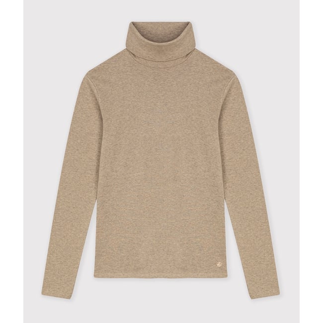 T-shirt dolcevita in cotone l'Iconique beige PETIT BATEAU