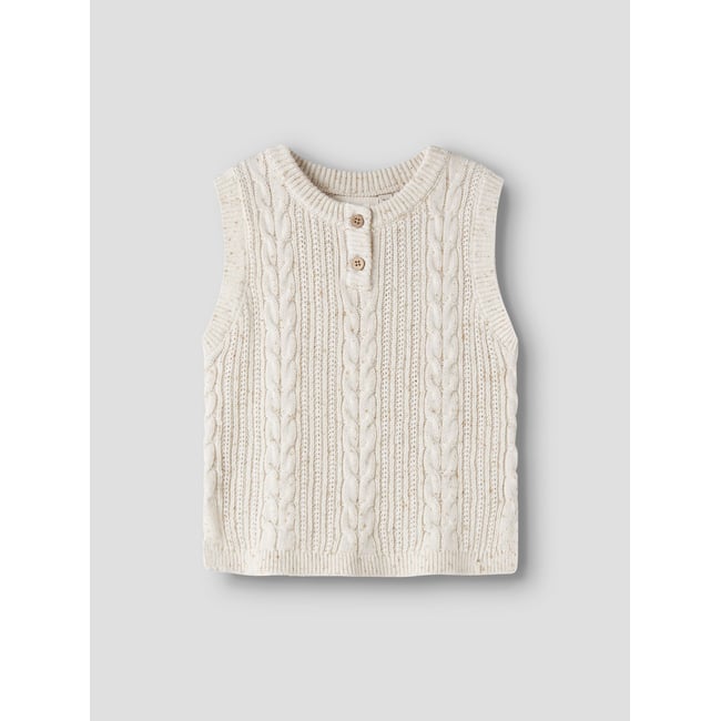 Gilet Tricoté blanc - turtledove1 <span itemprop=