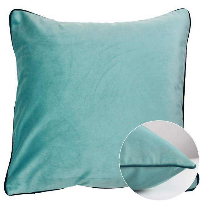 Housse de coussin polyester antitache VELOURS UNI - GARNIER THIEBAUT
