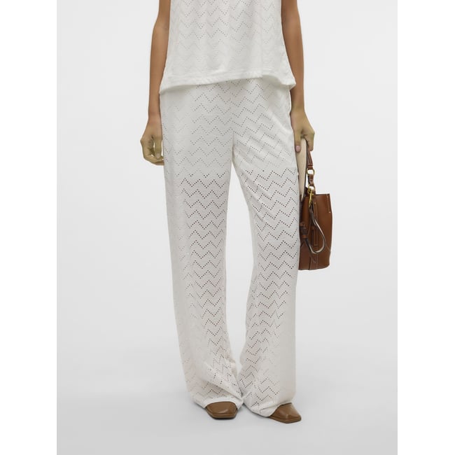 Pantalon À Jambe Large snow white <span itemprop=