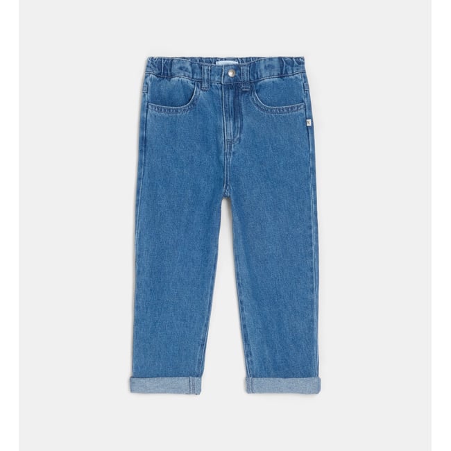 Jean tacassis coton denim bleu moyen <span itemprop=