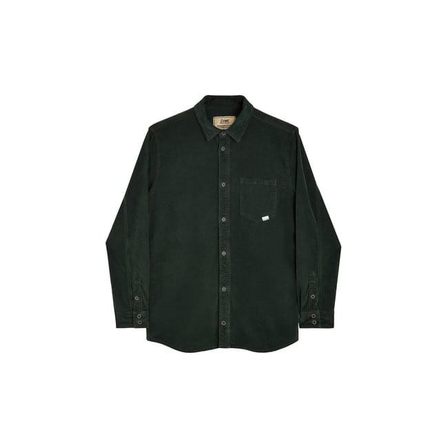 CHEMISE VELOURS LEAF vert kaki <span itemprop=