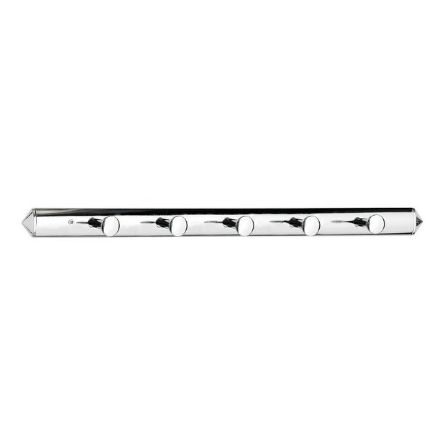 5-Hook Wall Hanger in Chrome, silver-coloured, SO'HOME