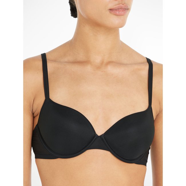 Brassière à fines bretelles noir <span itemprop=