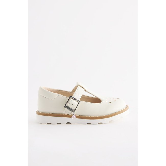 Chaussures salomés - pointure large blanc <span itemprop=