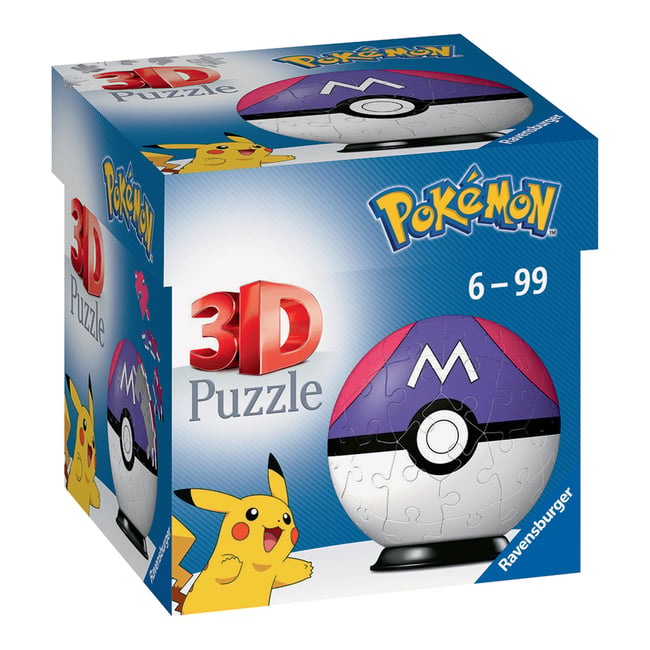 Puzzle 3D Pokémon - Ravensburger - Master Ball - 54 pièces - Pour enfant de 6 ans et plus - Jeux - Jouets Puzzle 3D Pokémon - Ravensburger - Master Ball - 54 pièces - Pour enfant de 6 ans et plus - Jeux - Jouets