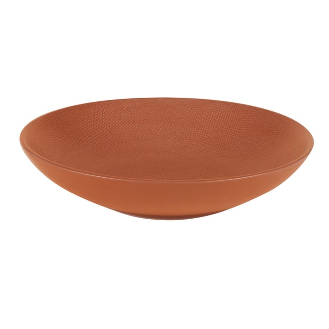 Grande assiette creuse Vésuvio sauge 25 cm (lot de 6) Couleur orange <span itemprop=