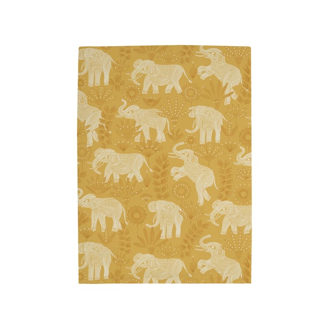 Drap plat en percale de coton, ESPRIT SAFARI safran <span itemprop=