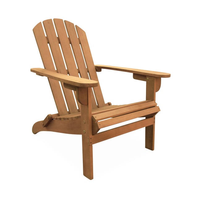 Fauteuil de jardin bois d'eucalyptus ADIRONDACK SALAMANCA bois <span itemprop=