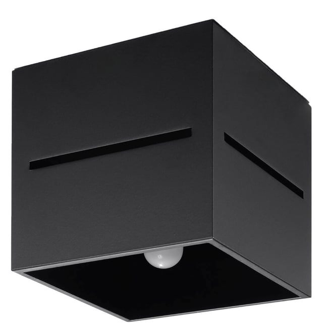 Plafonnier Aluminium Noir G9 1 Lobo Couleur noir <span itemprop=