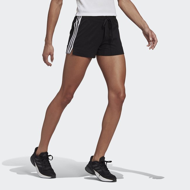 Short Essentials slim 3 bandas negro <span itemprop=