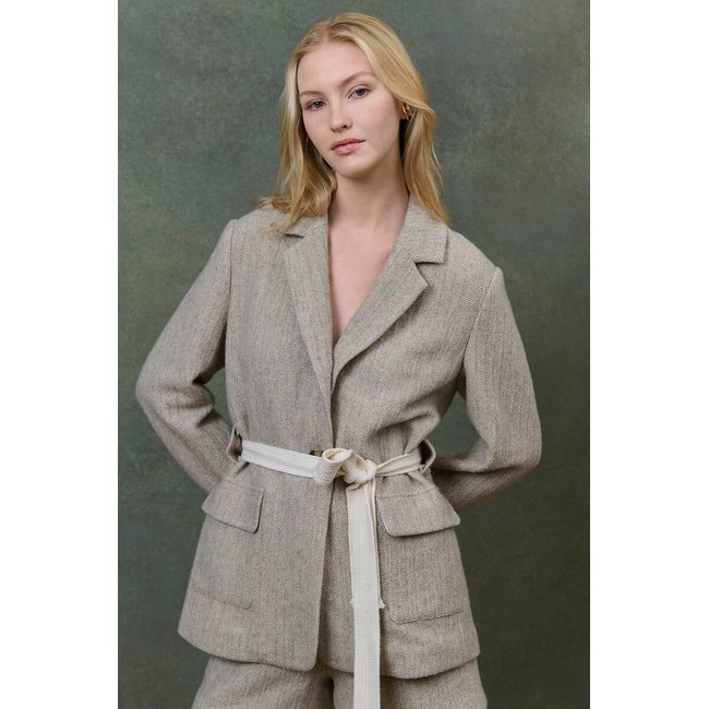 Il blazer prevalentemente in lana, HANOLI beige LOUISE MISHA